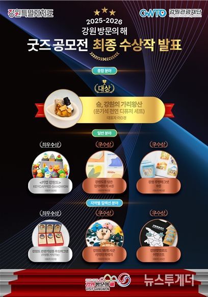 강원 방문의 해 굿즈 공모전 최종 수상작 이미지