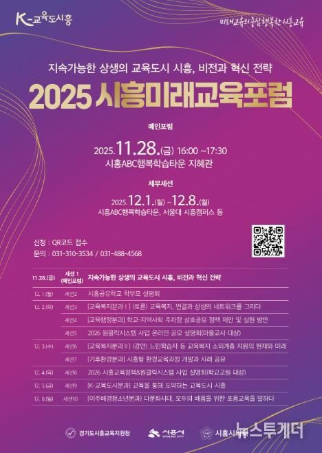 '2025 시흥미래교육포럼' 포스터