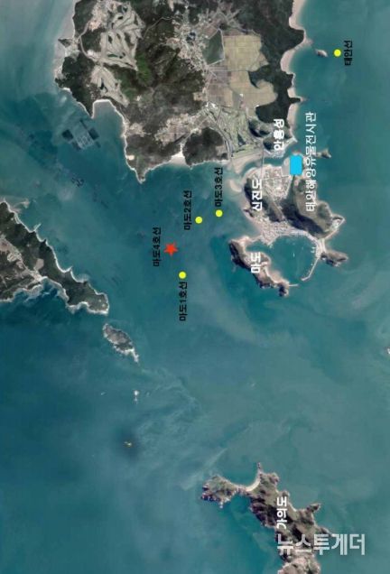 태안 마도 해역 수중발굴조사 현황도