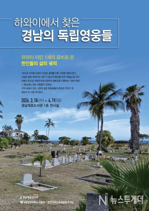 ‘하와이에서 찾은 경남의 독립영웅들’ 특별전 포스터
