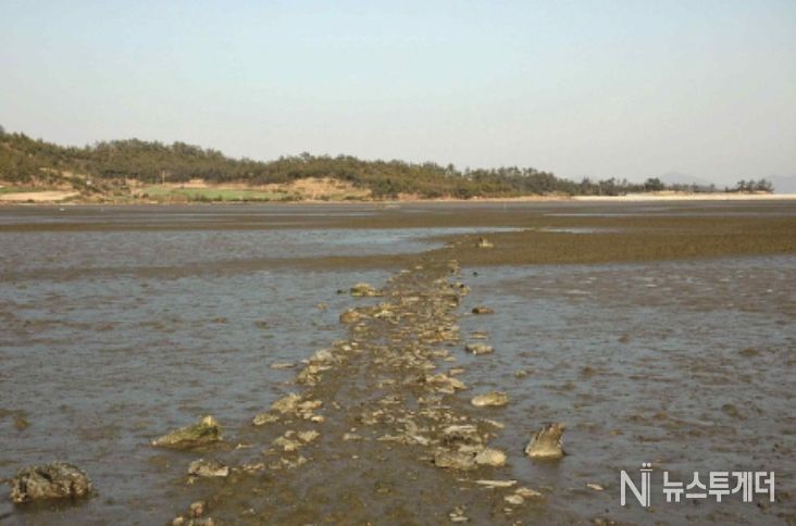 신안군 팔금도 거사리의 노둣길